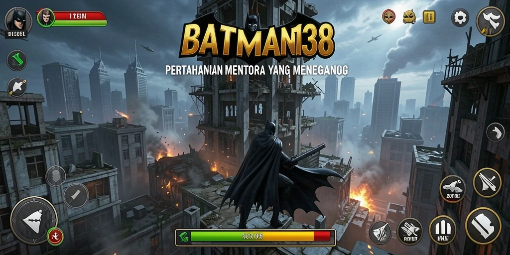 Screenshot gameplay menampilkan serangan dan strategi Tower Defense.