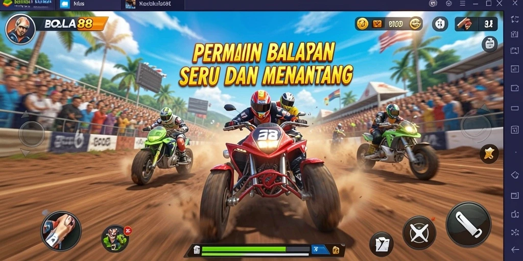 Tampilan gameplay seru dan mendebarkan dalam BOLA88.