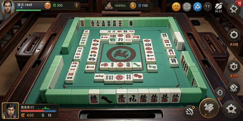 Tampilan gameplay yang menarik dalam permainan Mahjong.