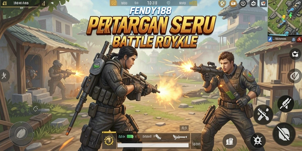 Tampilan gameplay seru FENDY188 dalam aksi Battle Royale.