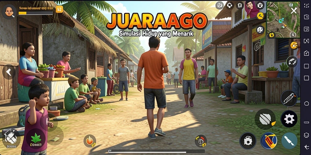 Tampilan gameplay JUARAGO yang menarik dan interaktif.