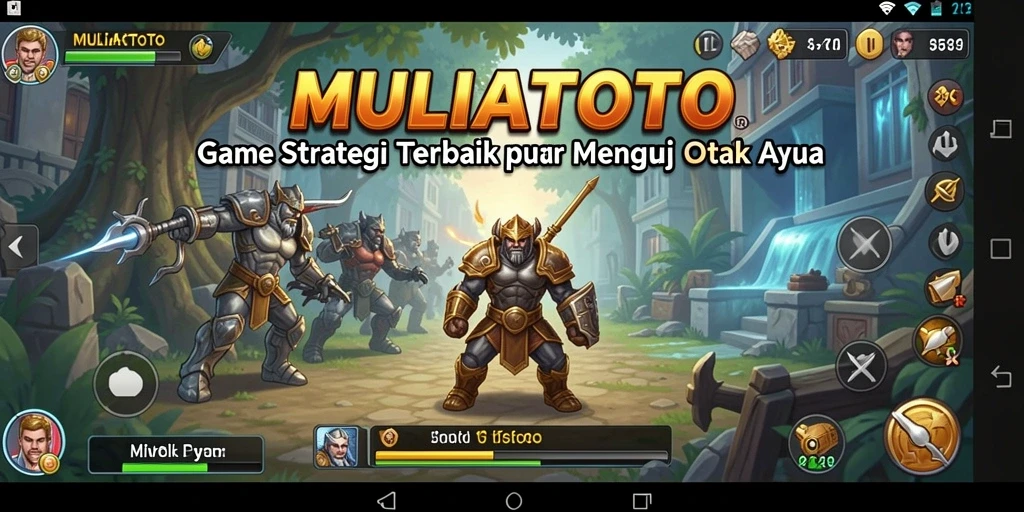 Screenshot gameplay MULIATOTO menampilkan berbagai strategi dan taktik yang digunakan.