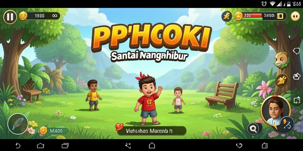 Tampilan gameplay PPHOKI yang menghibur dan interaktif.