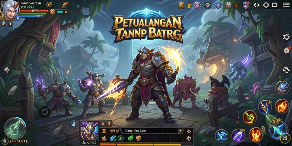 Screenshot menunjukkan aksi seru dalam permainan RR89 MMORPG.