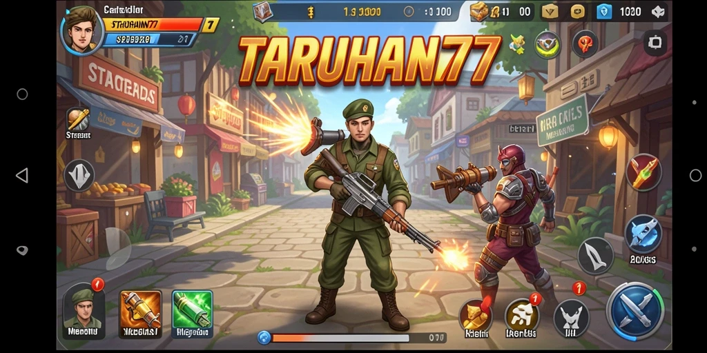 Tampilan gameplay menarik dan interaktif di TARUHAN77.