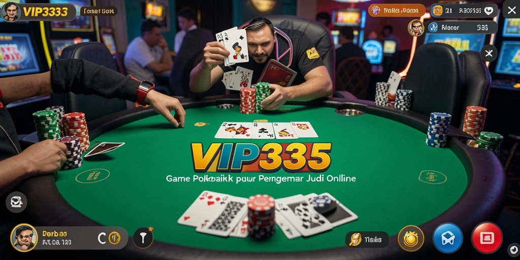 Tampilan gameplay Poker yang menarik di VIP333.